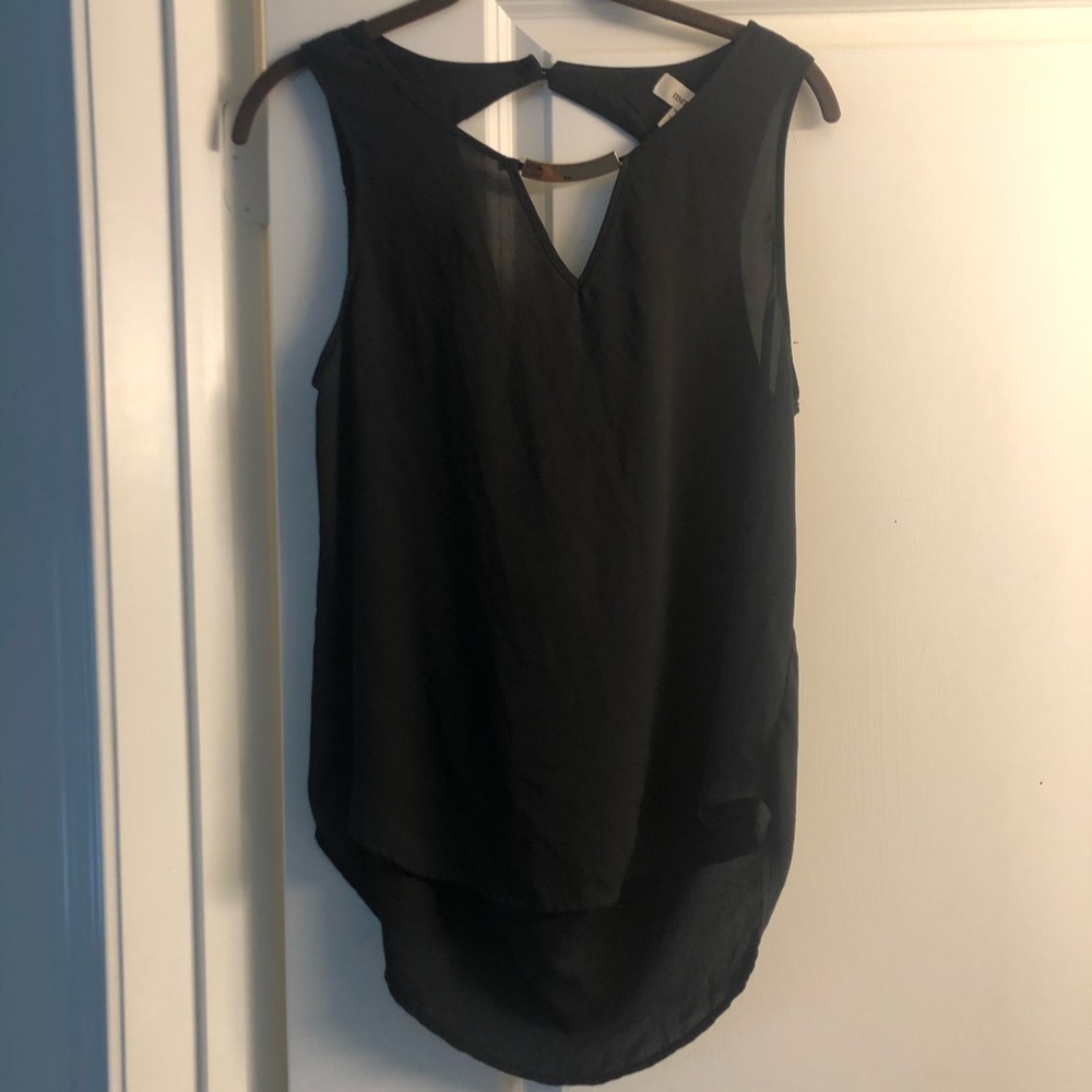 Black blouse with gold embellishment